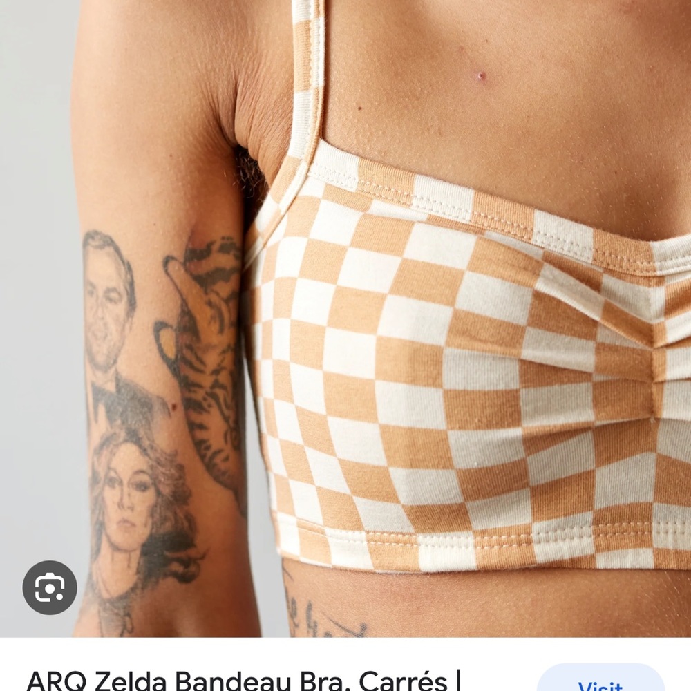ARQ checker bralette medium